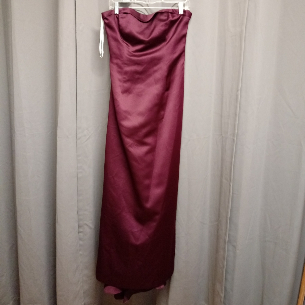 Long strapless dress